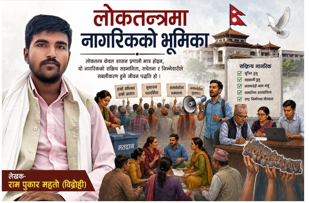 लोकतन्त्रमा नागरिकको भूमिका